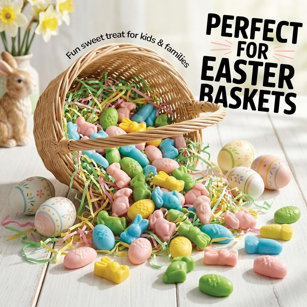 Easter Mello Creme Mix, 24 Oz Bulk Resealable Bag, Spring Candy Assortment with