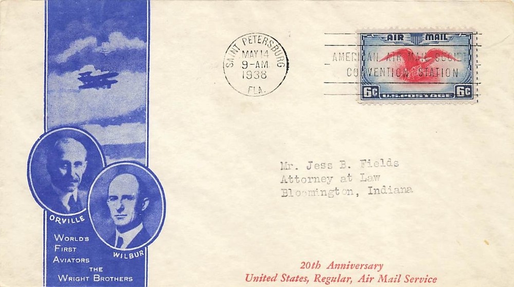 C23 6c EAGLE & SHIELD AIRMAIL - Ioor - St. Pete