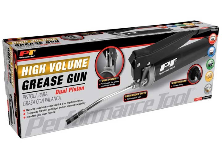 Performance Tool W54296 High Volume Lever Action Grease Gun