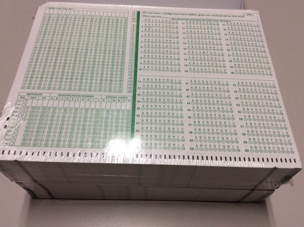 Mark Reflex Forms. General Purpose Answer Sheet Pack Of 500 New Sealed Forms.