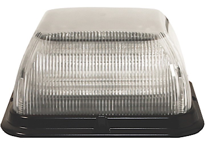 Ecco EB7185CAG LED Beacon Dual Square Poly Base Medium Profile 12-24VDC
