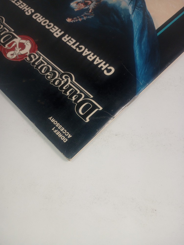 D&D DDREF1 Character Sheets TSR 9308 Dungeons And Dragons