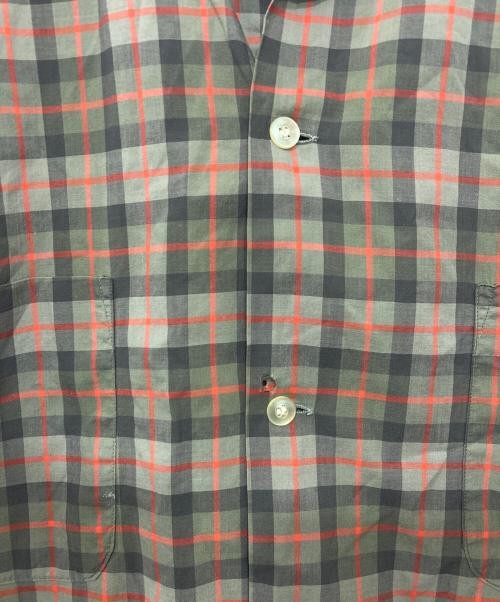TOWN CRAFT Checked collar shirt gray