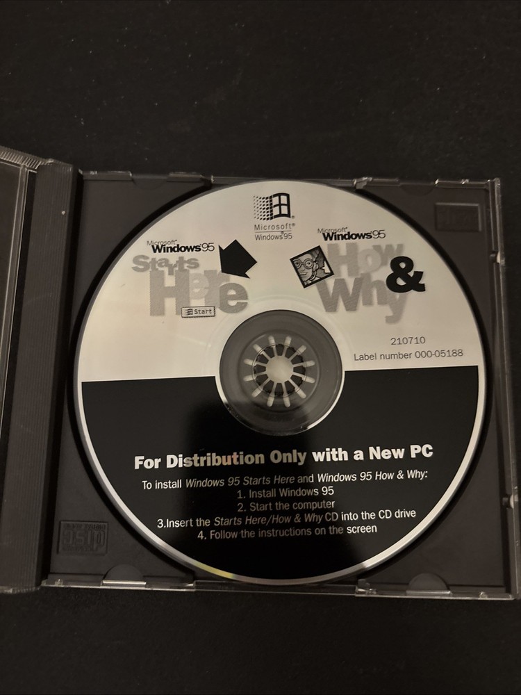 Microsoft Windows 95 Starts Here How & Why CD
