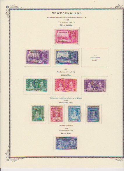 Canada Pre-Confederation Pages with Stamps