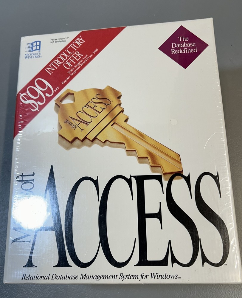 Microsoft  Access 1.0  *NIB Unopened!*