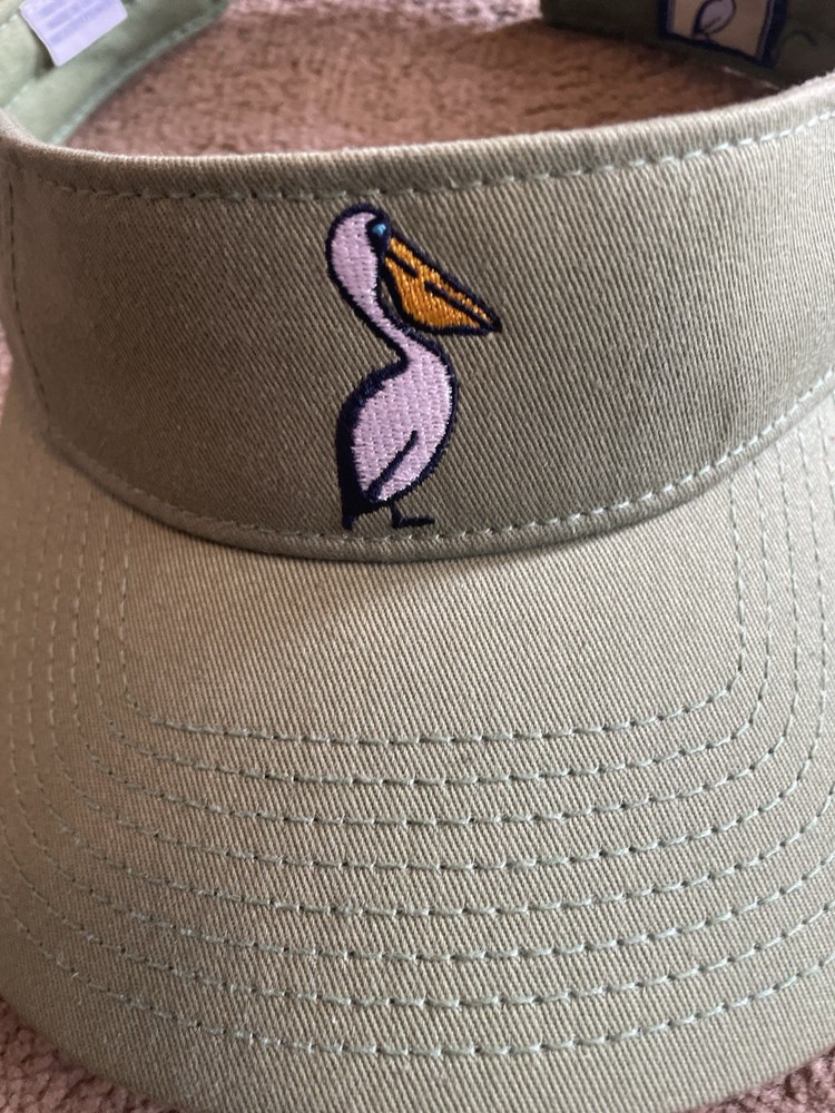 Mobile Bay Sun Visor Hat Green One Size Fits Most