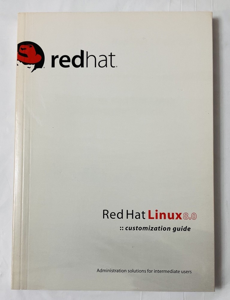 Red Hat Linux 8.0 Manual Set 6 pc Vintage OS Installation Reference Guides 2002