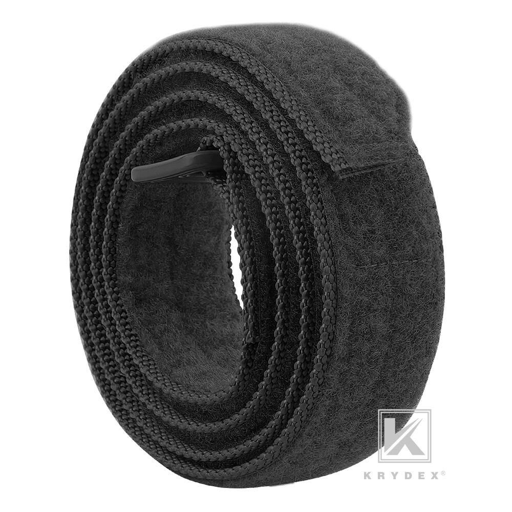 KRYDEX Tactical Base Belt EDC Under Loop Inner Belt Duty Concealed Carry Black