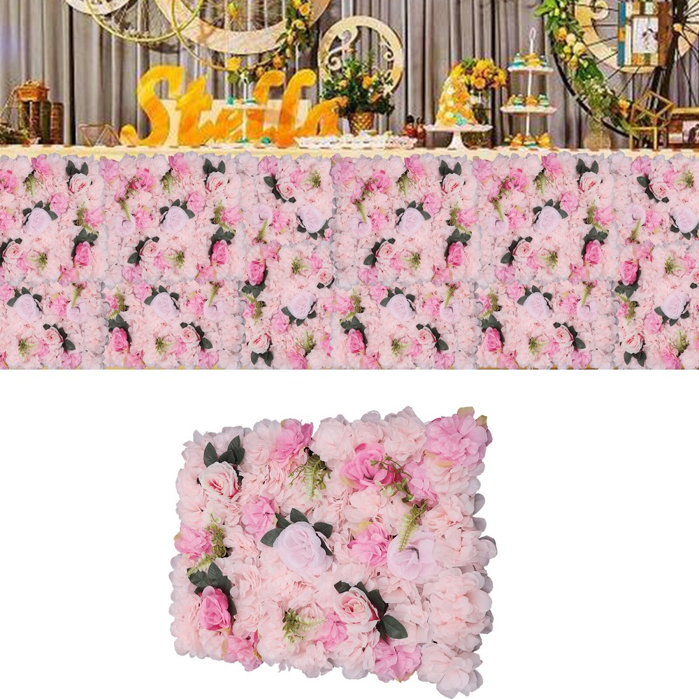 12pcs Wedding Venue Decorations Artificial Flower Wall Stage Background Decor