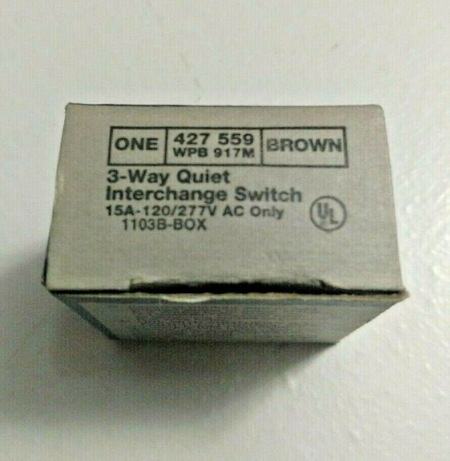 Eagle 3-way Quiet Interchange Switch - Brown - Lot# 930