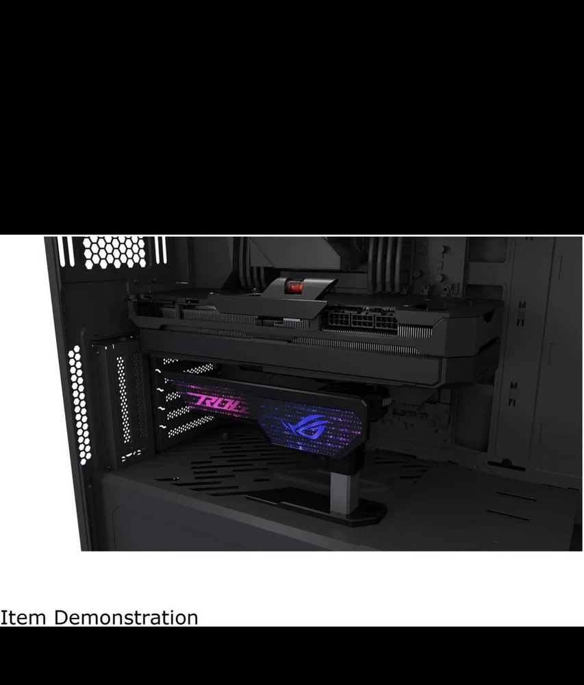 ASUS ROG HERCULX GPU Support Bracket RGB Lighting Computer Case Accessory