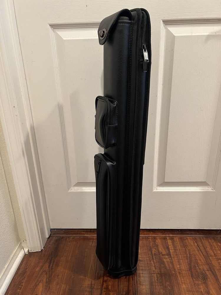 ELN Spring Loaded Pool Cue Case 2x4 Black