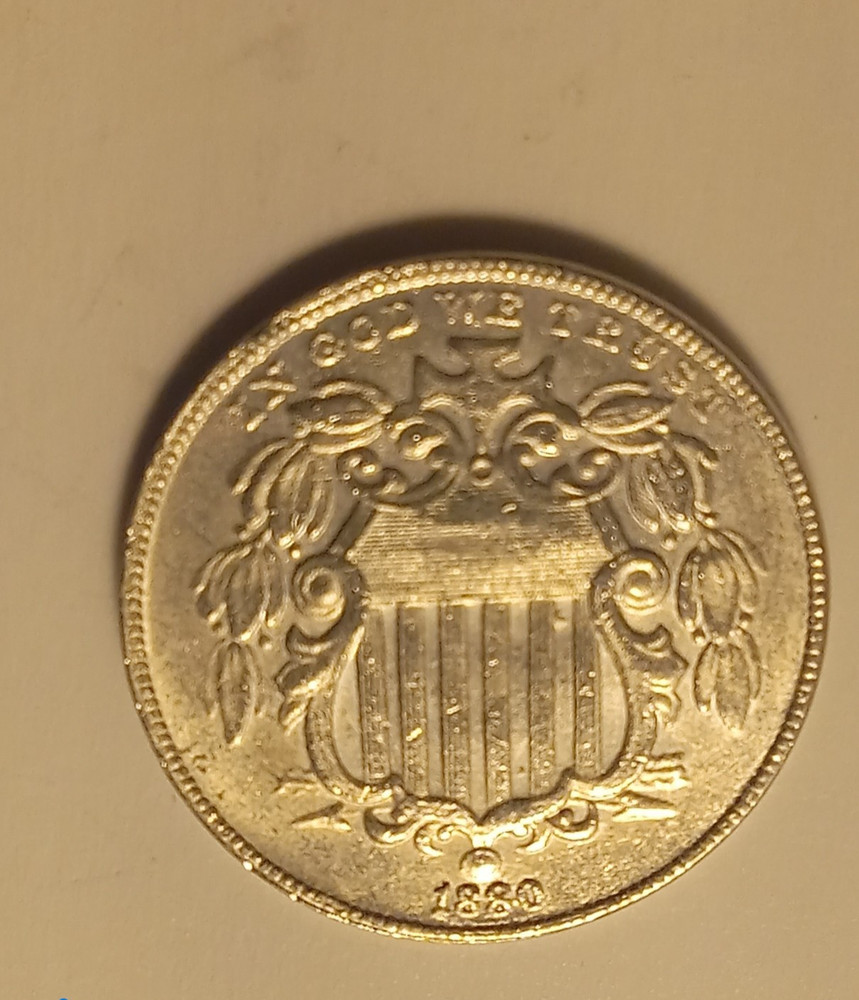1880 Shield Nickles Coin Contemporary Copy