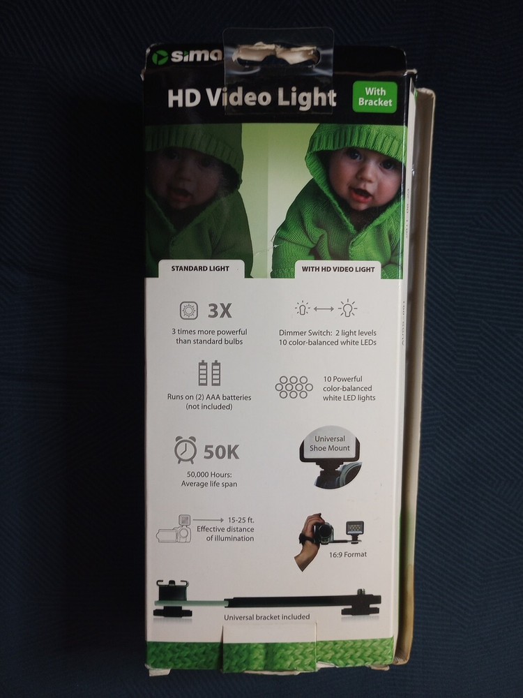 Sima HD Video Light (no bracket)
