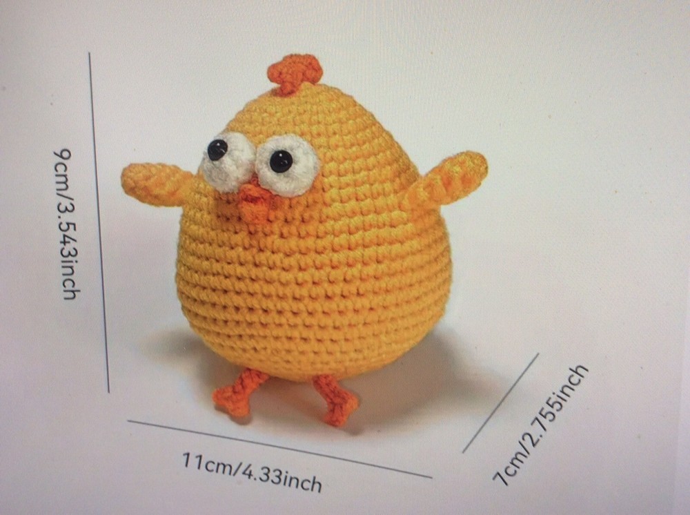 Complete Crochet Kit “Little Yellow Chicken”