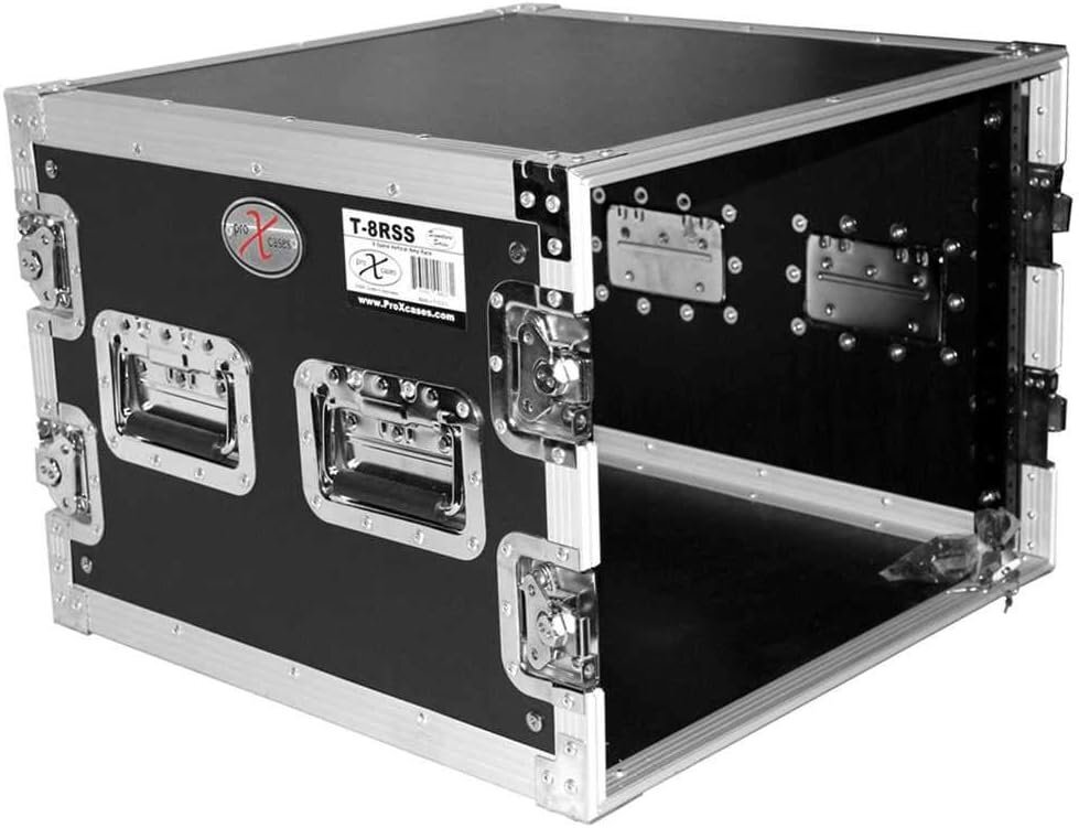 ProX T-8RSS 8U Space Amp Rack Mount ATA Flight Case 19" Depth