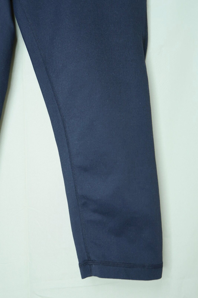 Zella Solid Black Cropped Capri Athletic Leggings Vented Side Womens Size Medium