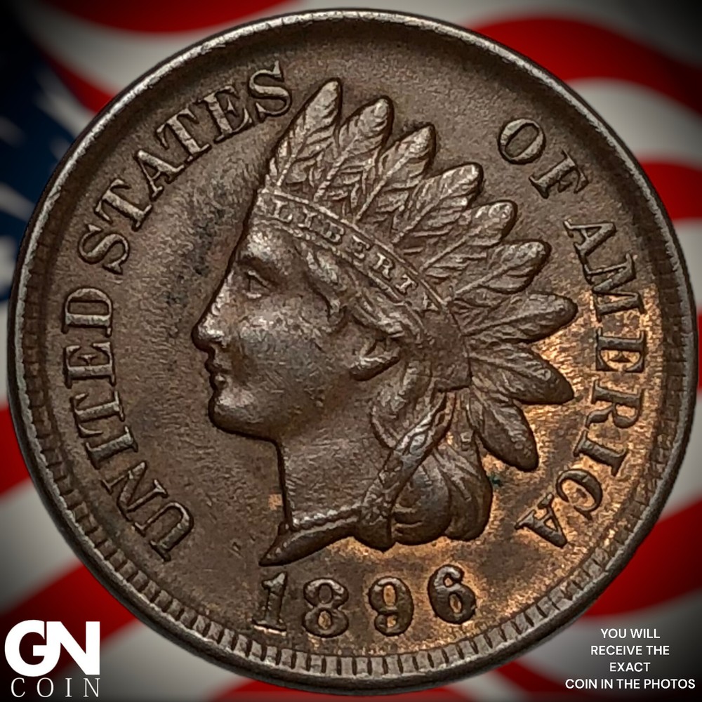 1896 Indian Head Cent Penny X3132