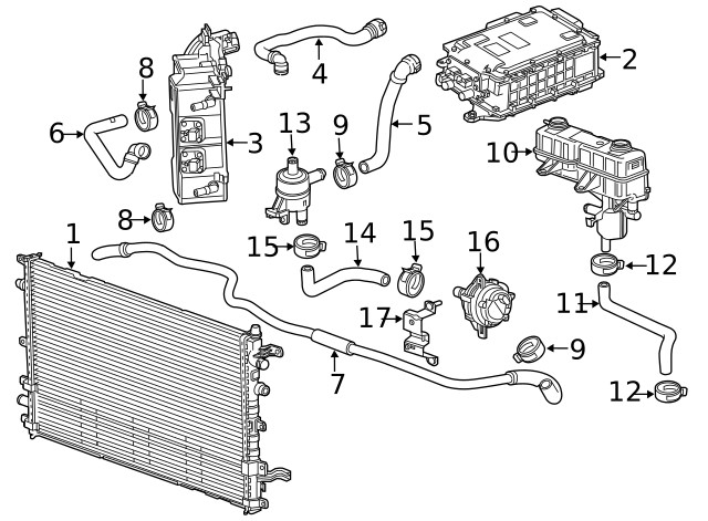 Genuine GM Generator Control Module Coolant Pump Bracket 20982920