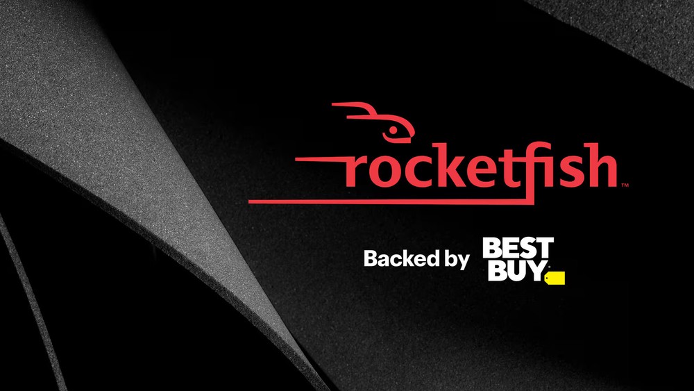 Rocketfish- 8 ft. Polarized Braided Power Cord - Black