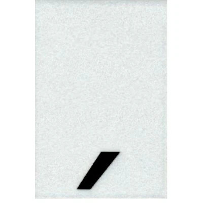 1.5" - Comma Straight Black Reflective
