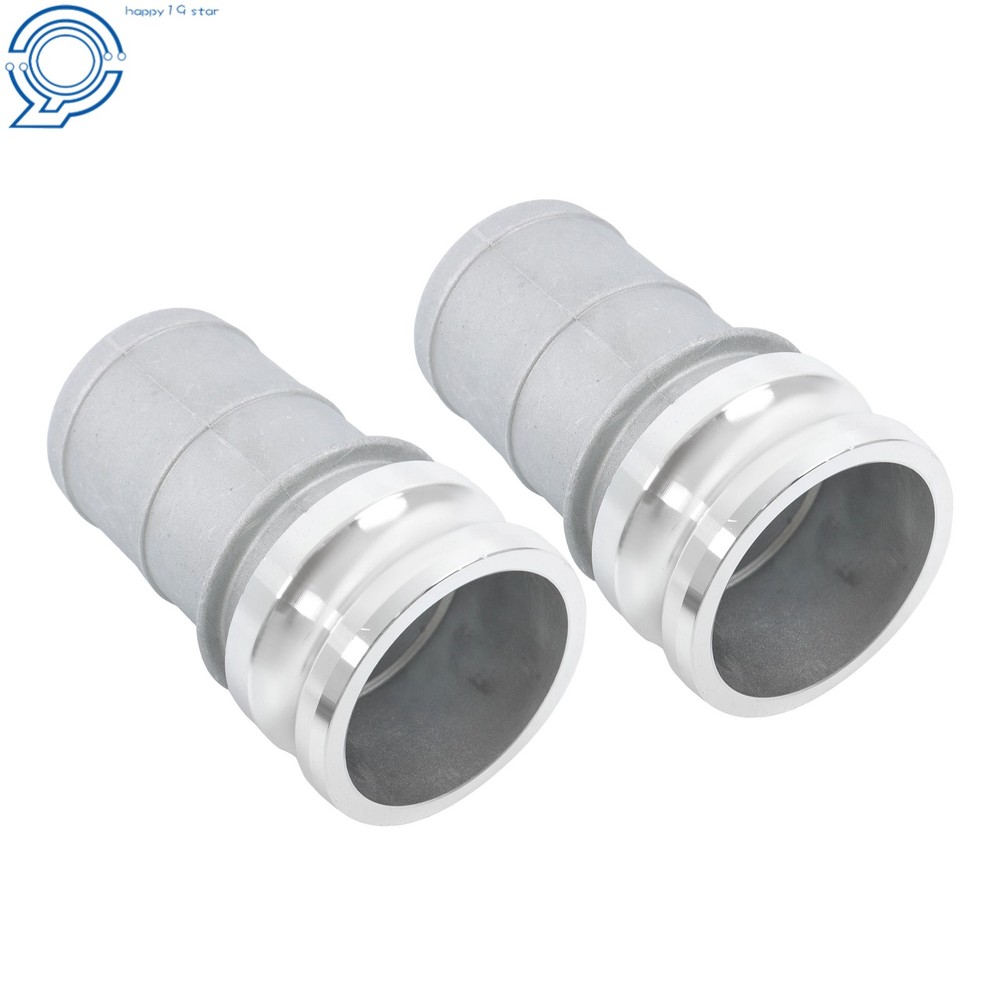 2 Pcs 3" Aluminum Camlock Type E Adapter Universal Hose Connection Kit