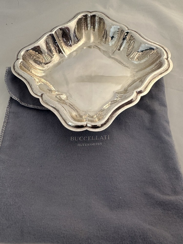 Buccellati Sterling Silver Square Lobe Bowl (Gianmaria 925)