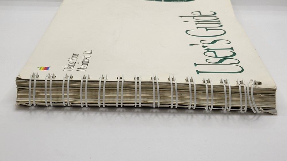 Vintage 1991 Macintosh LC User's Guide Spiral Bound Desktop Mac Computer