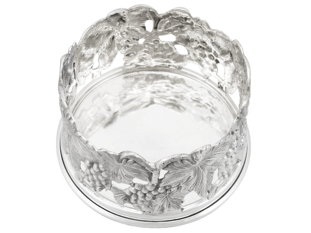 Continental Silver Coasters, European, 1960s