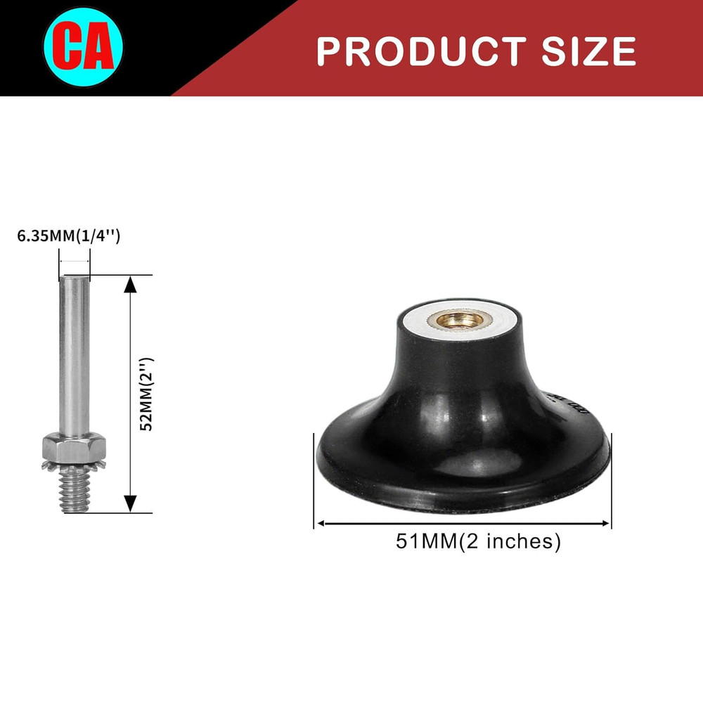 2 Inch Sanding Discs Holder Roll Lock Disc Pad Quick Change Disc Adapter with 1/