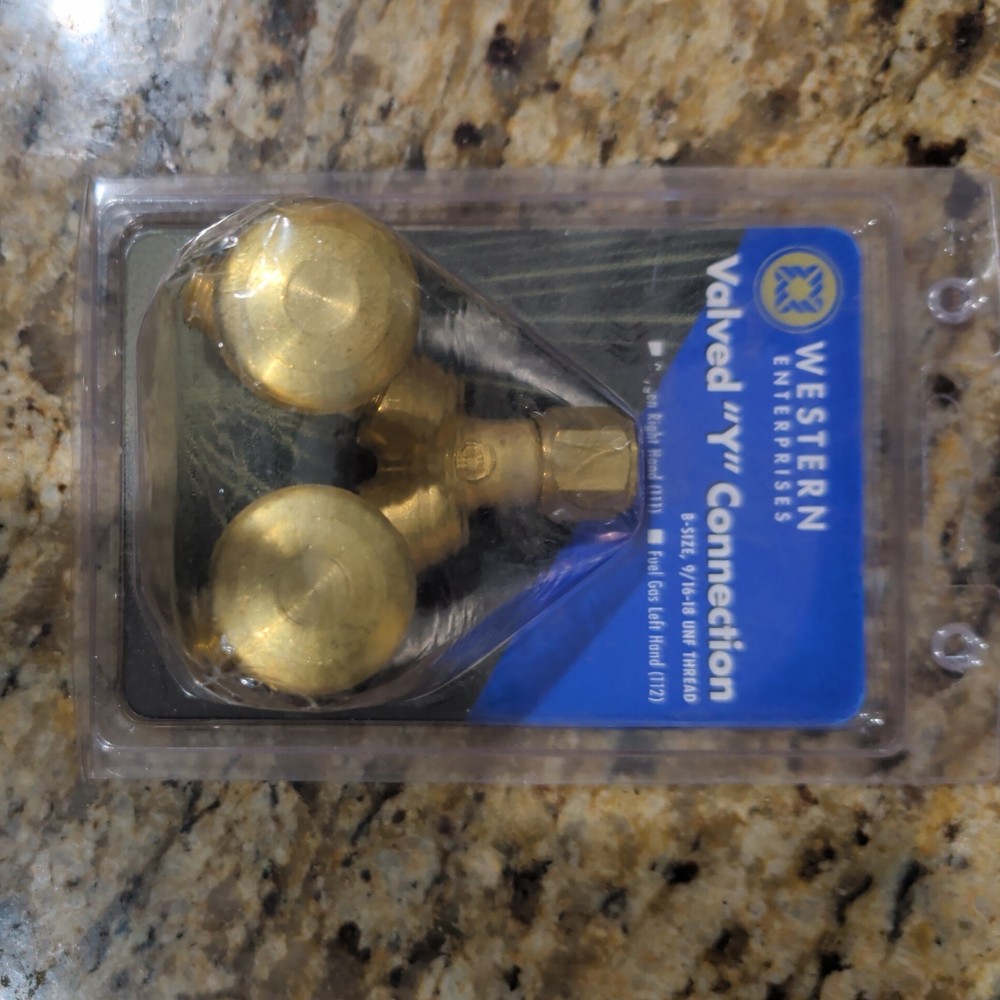 Western 111 Brass Oxygen Valved "Y" Connection