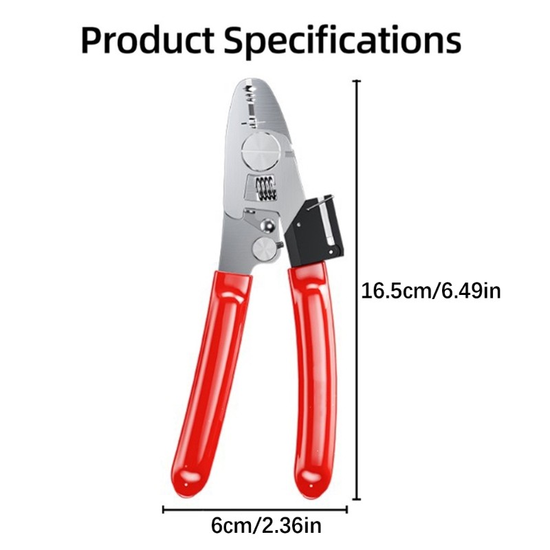 6 Function Fiber Opt Cable Tool With Ergonomic Handle For Telecom Engineers