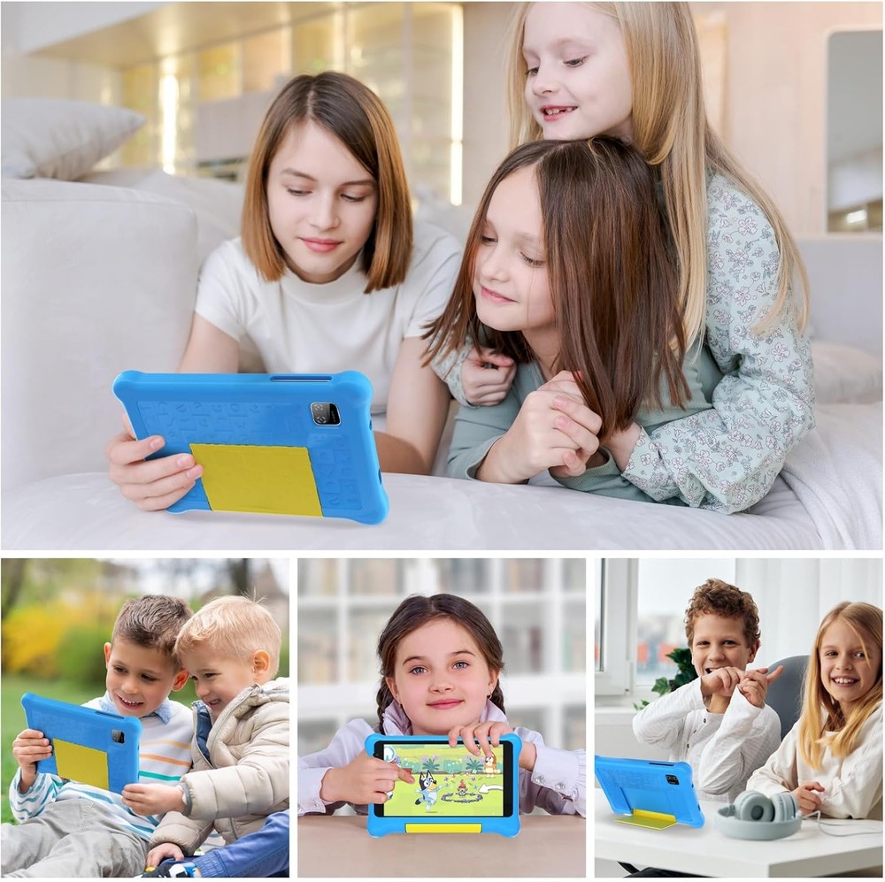 Kids Tablet 7" Android 12 Quad-core Tablet 32GB Tablets Shockproof Touchscreen