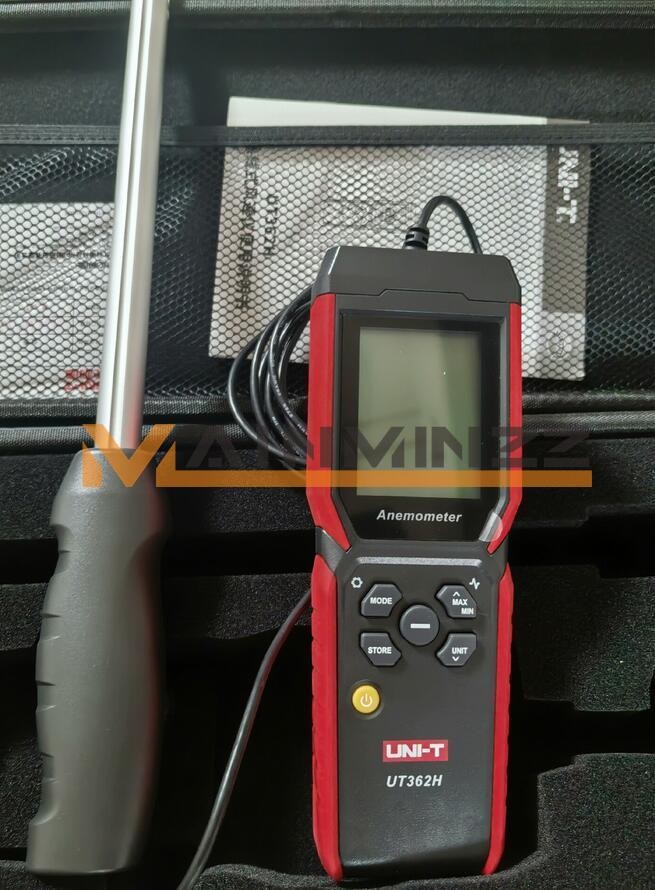 UNI-T UT362H Hot Wire Anemometer Sensor Wind Velocity/Volume/Temperature Tester