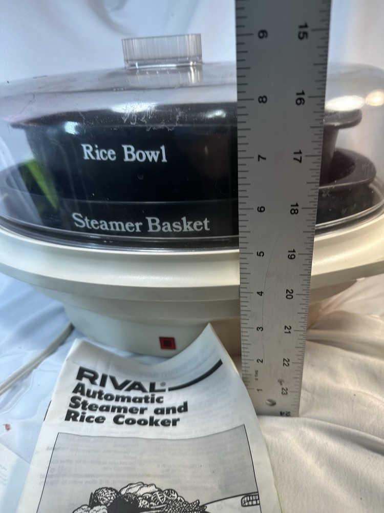 Vintage RIVAL Automatic Steamer and Rice Cooker, Model 4450 TESTED