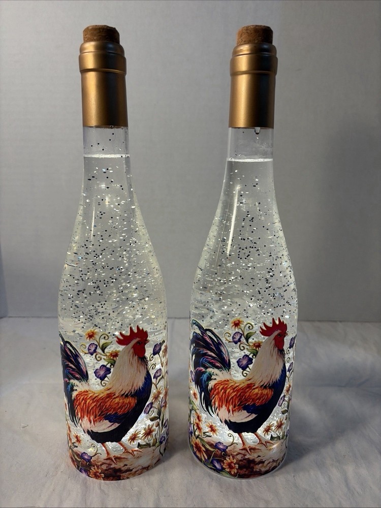 Rooster Glitter Globe Bottle Exclusive Light-lot 2