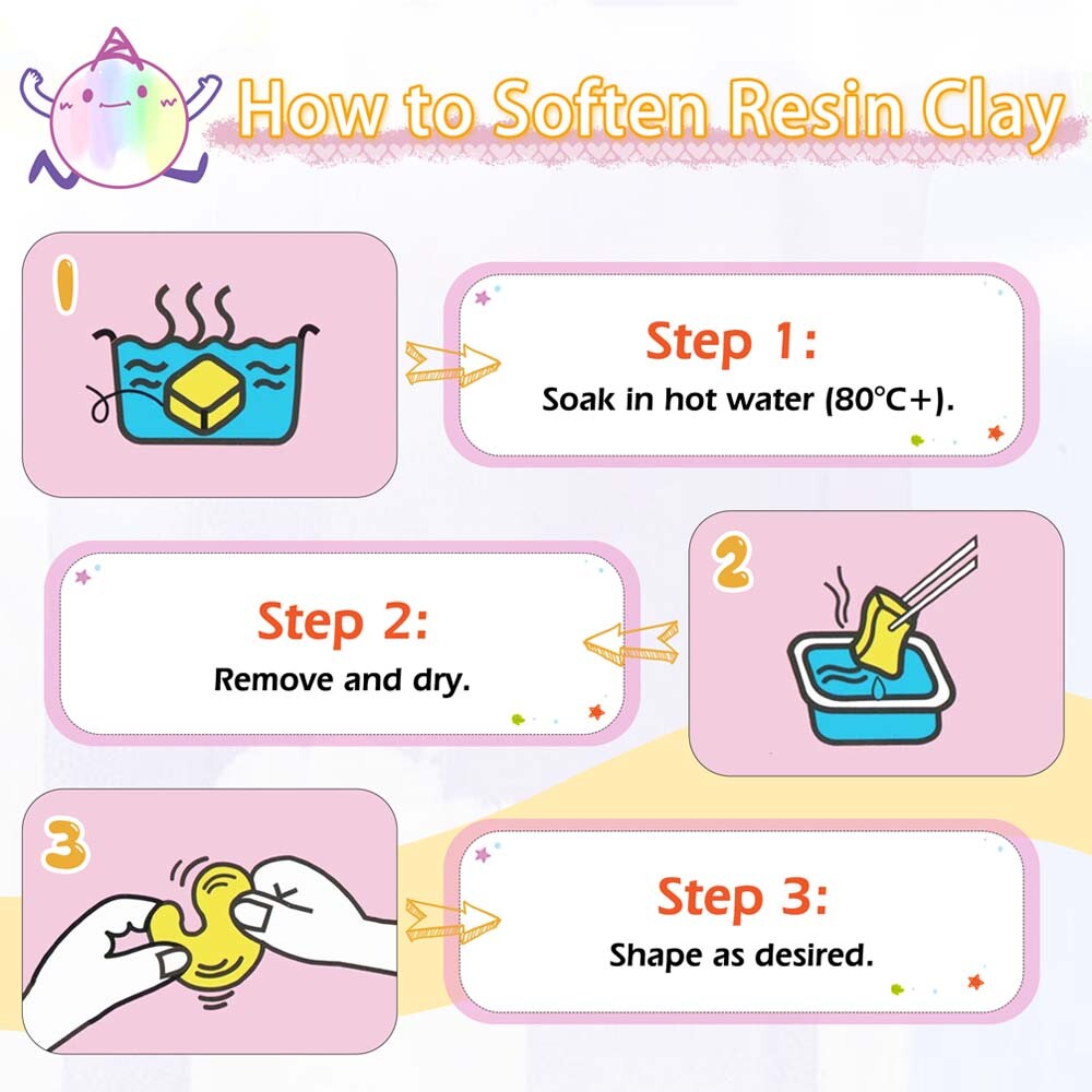 Reusable Resin Clay Moldable Plastic for Sculpting, Mold Making