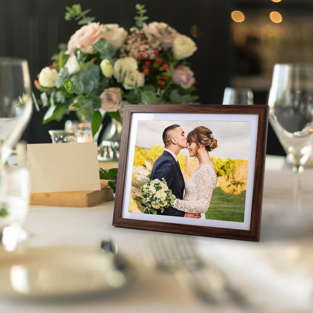 Rustic Brown 8x10 Picture Frame Set - Pack of 4