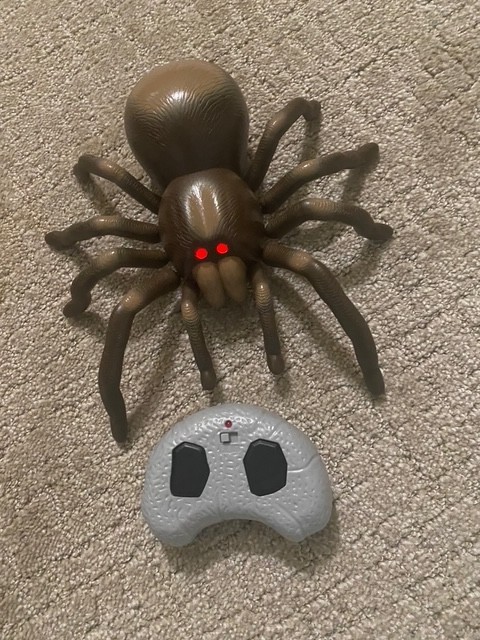 Discovery~RC Tarantula~Glowing Red Eyes~LED Infared Controlled Technology