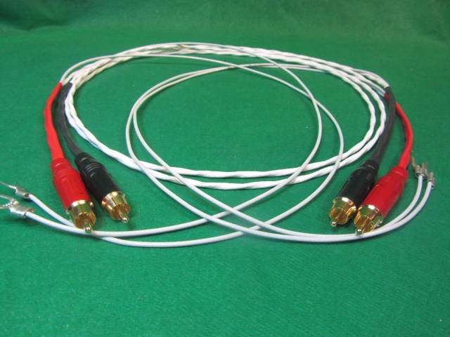 3 FT SILVER PLATED HIFI AUDIOPHILE TURNTABLE RCA INTERCONNECT AUDIO CABLE.