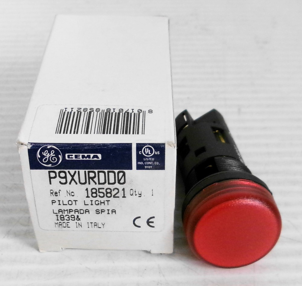 GE P9XURDD0 Pilot Light Red