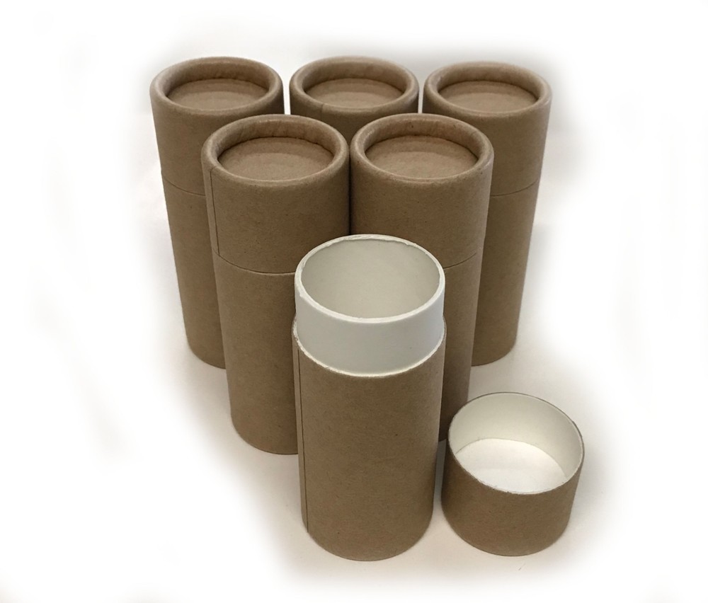 Empty Cardboard Deodorant Containers - Naturally BPA Free, Biodegradable:1-2-3oz