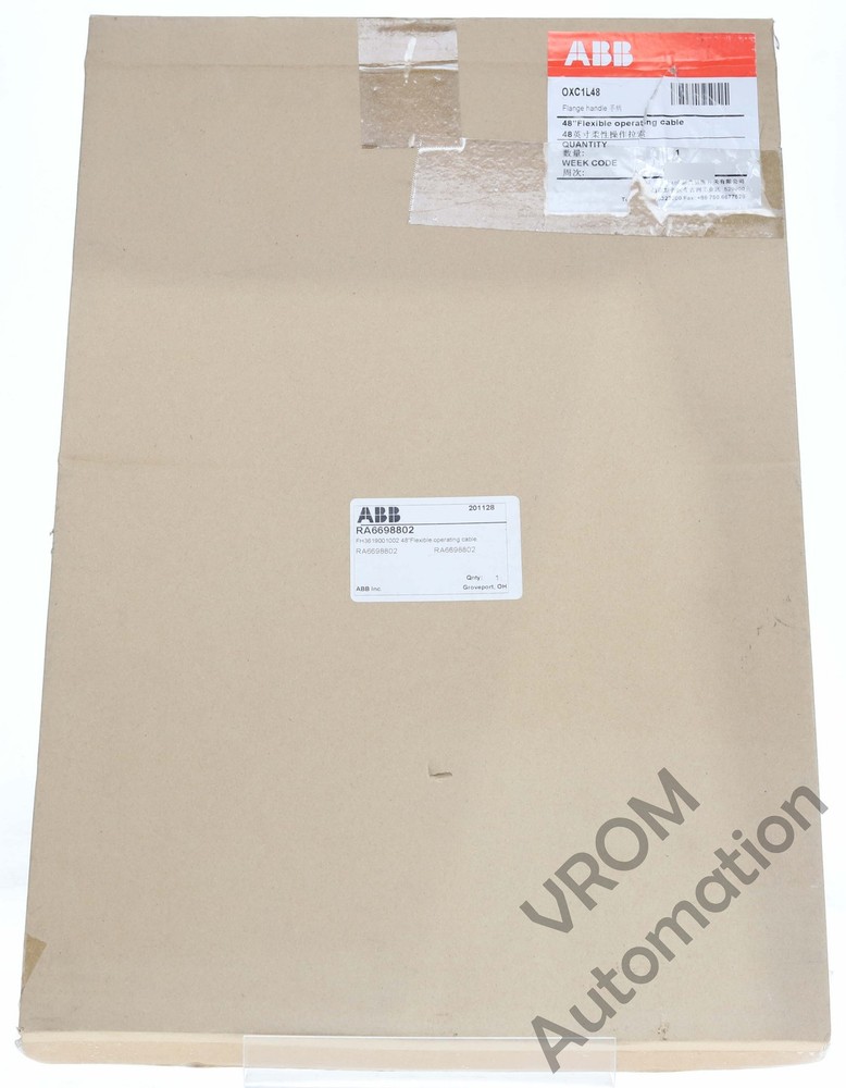 Surplus Sealed ABB OXC1L48 Flange Handle Flexible Operating Cable, 48in
