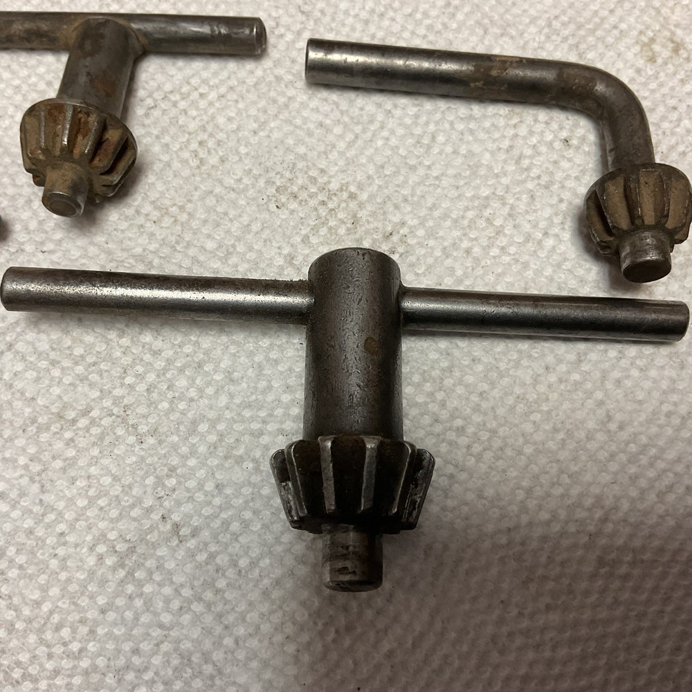 4 Vintage Drill Chuck Keys . 1 Marked.. OK