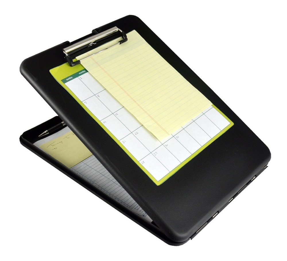 Saunders SlimMate Plastic Storage Clipboard with Snap Closure– Lightweight Po...