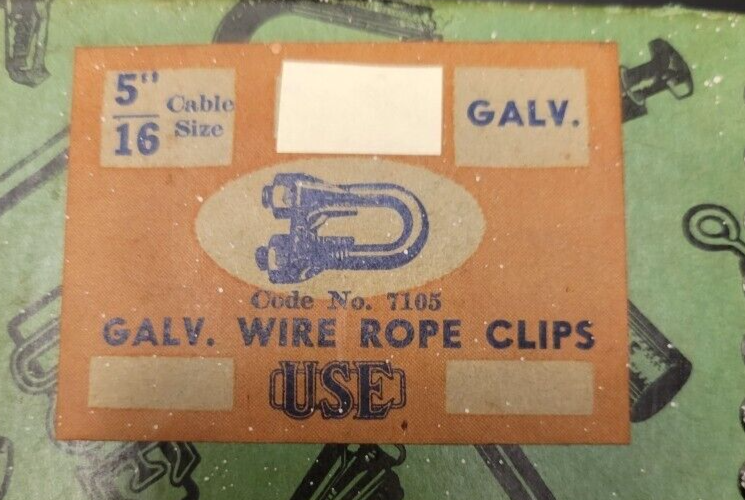 5/16" Galvanized Wire Rope Clips (23-Pack)