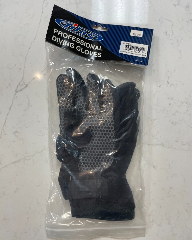 Tilos Professional Diving Gloves - 3mm Titanium - Size Large