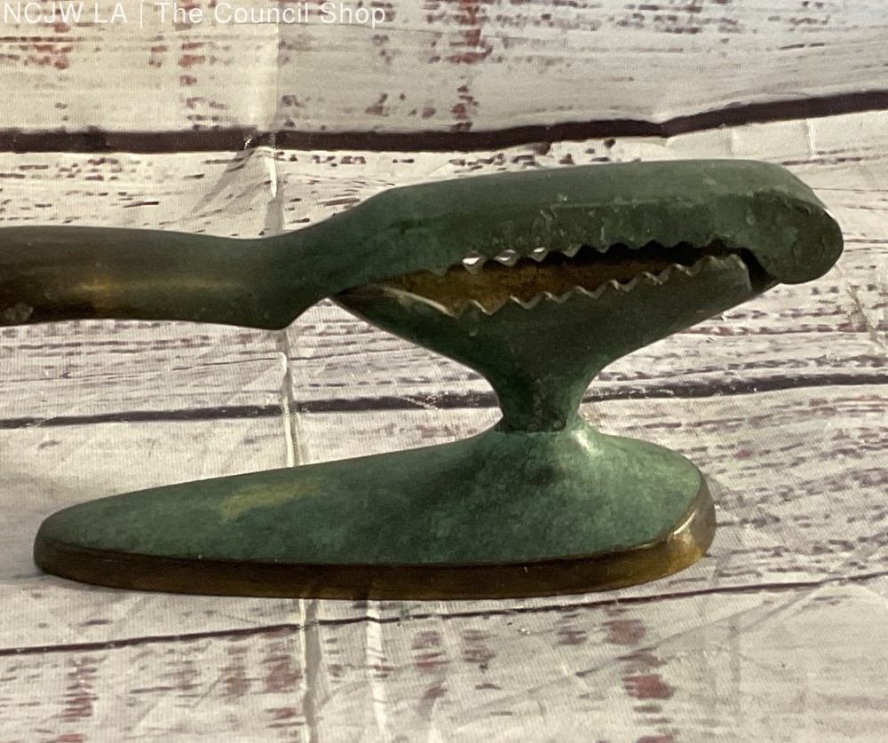 Vintage Table Top Made in Israel Nutcracker Brass