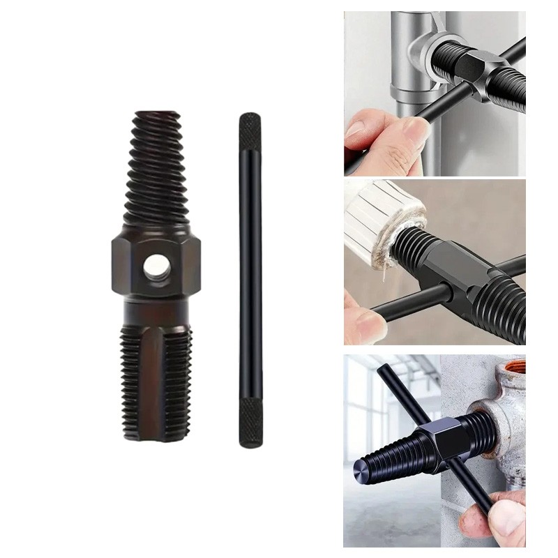 Heavy Duty Easy Out Extractor Tool Damaged Screw and Broken Bolt Water Pipe